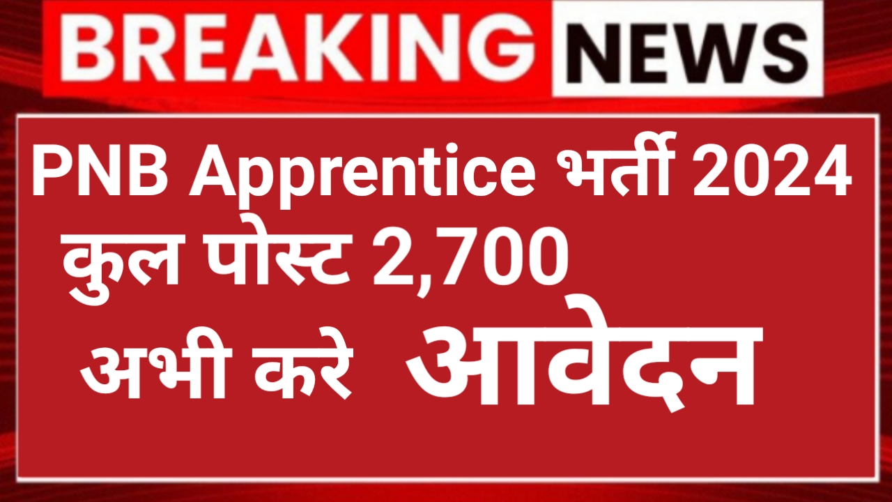 PNB Apprentice Recruitment 2024 Apply Now: पीएनबी अपरेंटिस भर्ती 2024
